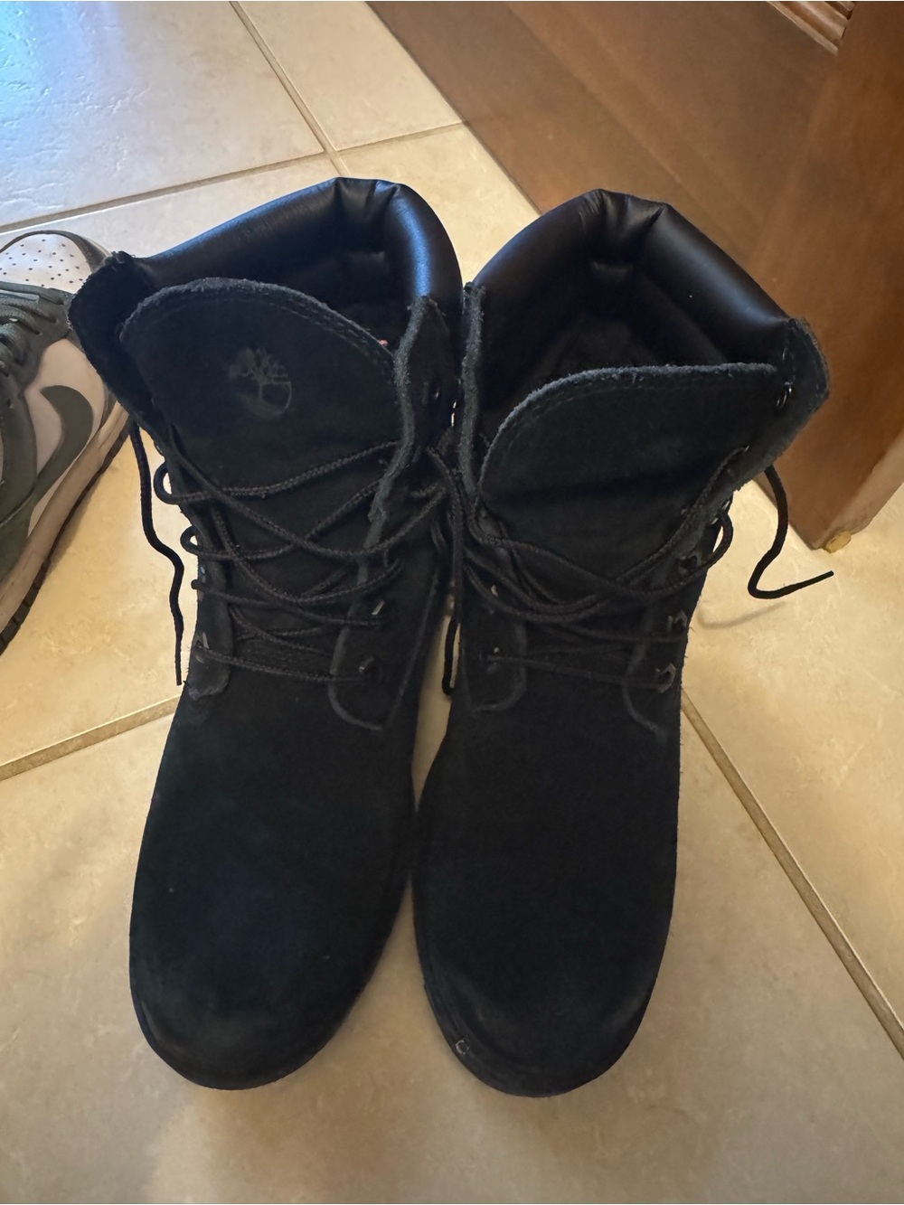 Timberland Black Suede Lace-Up Men's Boots